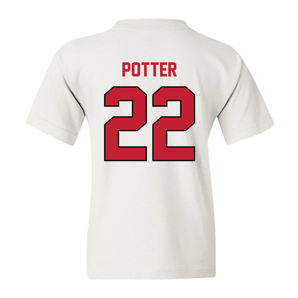 Wisconsin - NCAA Women's Ice Hockey : Laney Potter - Classic Shersey Youth T-Shirt-1