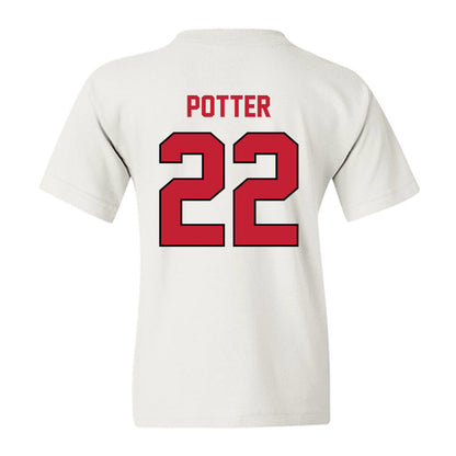 Wisconsin - NCAA Women's Ice Hockey : Laney Potter - Classic Shersey Youth T-Shirt-1