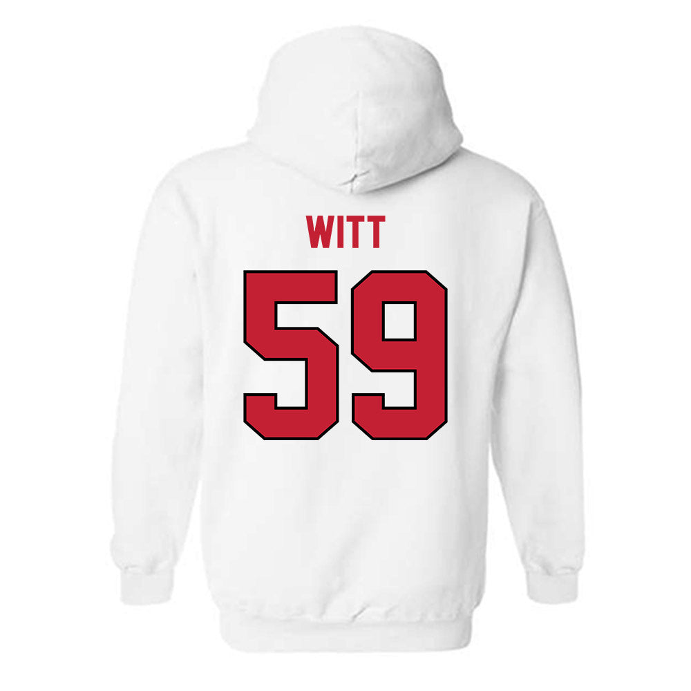Wisconsin - NCAA Football : Aaron Witt - Classic Shersey Hooded Sweatshirt-1