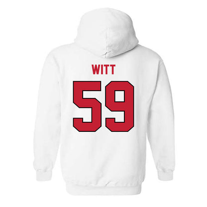 Wisconsin - NCAA Football : Aaron Witt - Classic Shersey Hooded Sweatshirt-1