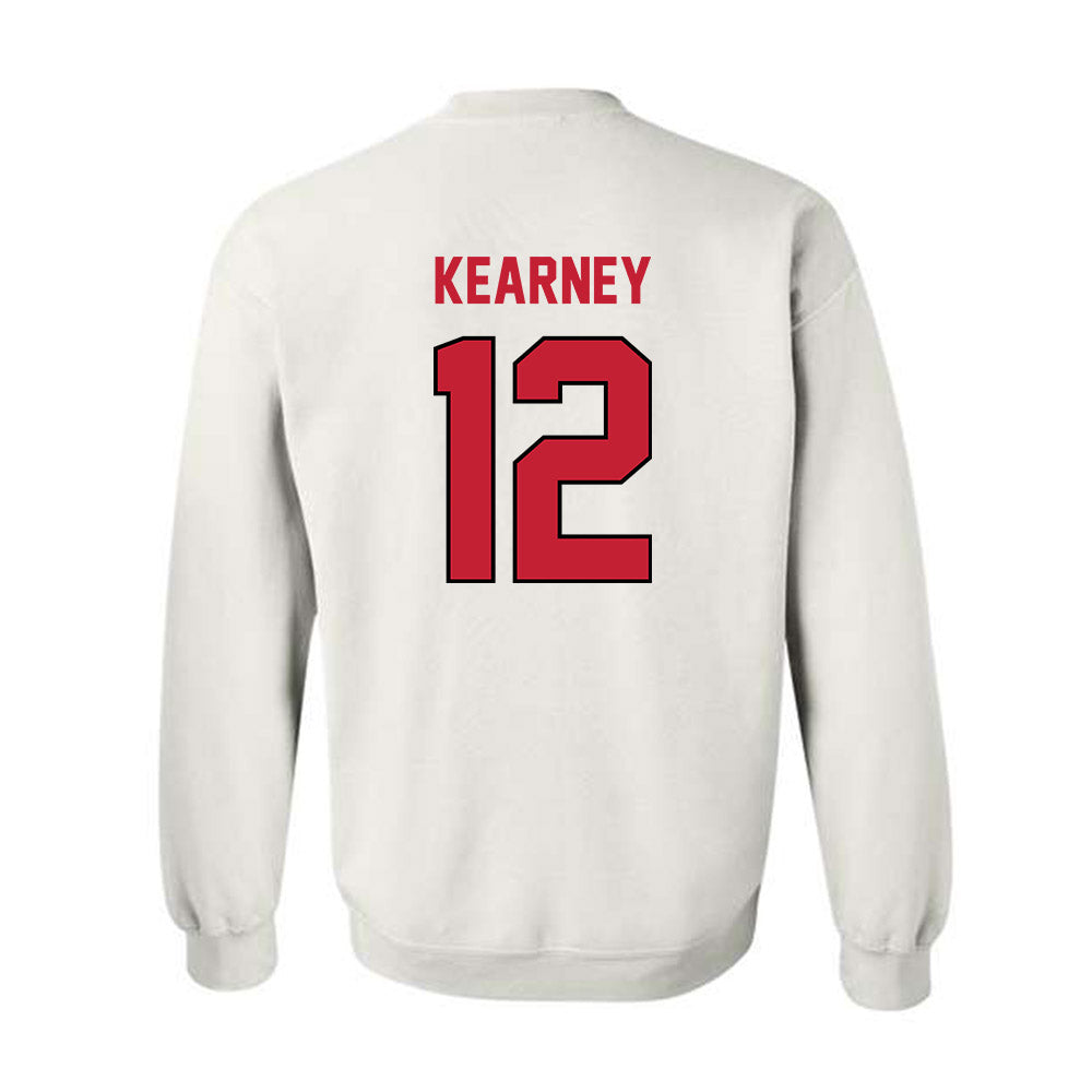 Wisconsin - NCAA Football : Zion Kearney - Classic Shersey Crewneck Sweatshirt-1