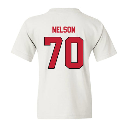 Wisconsin - NCAA Football : Barrett Nelson - Classic Shersey Youth T-Shirt-1