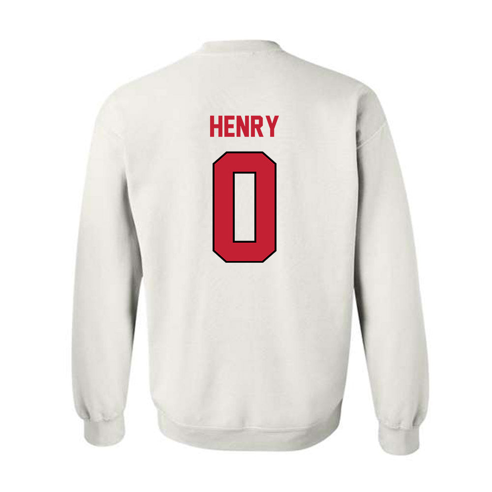 Wisconsin - NCAA Football : Tyrell Henry - Classic Shersey Crewneck Sweatshirt-1