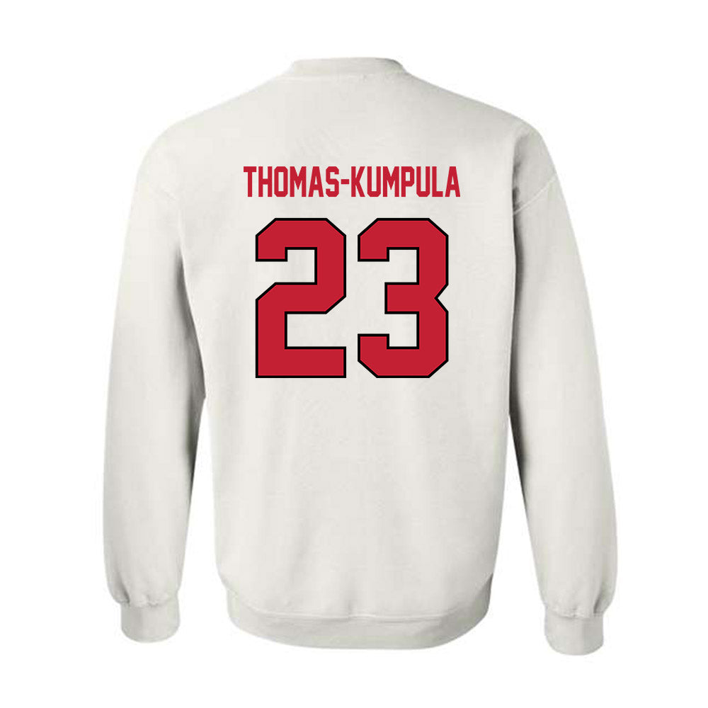 Wisconsin - NCAA Football : Davion Thomas-Kumpula - Classic Shersey Crewneck Sweatshirt-1