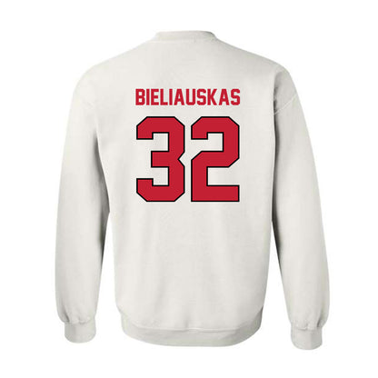 Wisconsin - NCAA Men's Basketball : Aleksas Bieliauskas - Classic Shersey Crewneck Sweatshirt-1