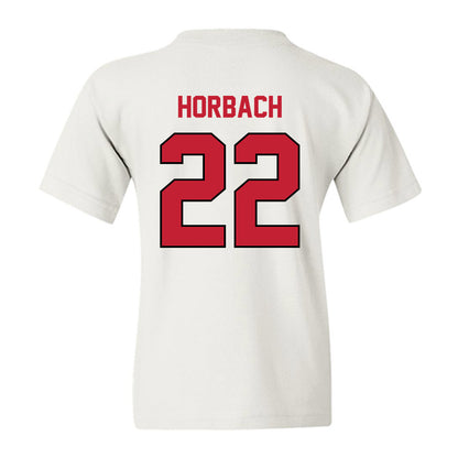 Wisconsin - NCAA Men's Ice Hockey : Jack Horbach - Classic Shersey Youth T-Shirt-1