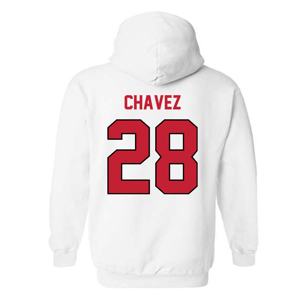 Wisconsin - NCAA Men's Soccer : Andrew Chavez - Classic Shersey Hooded Sweatshirt-1