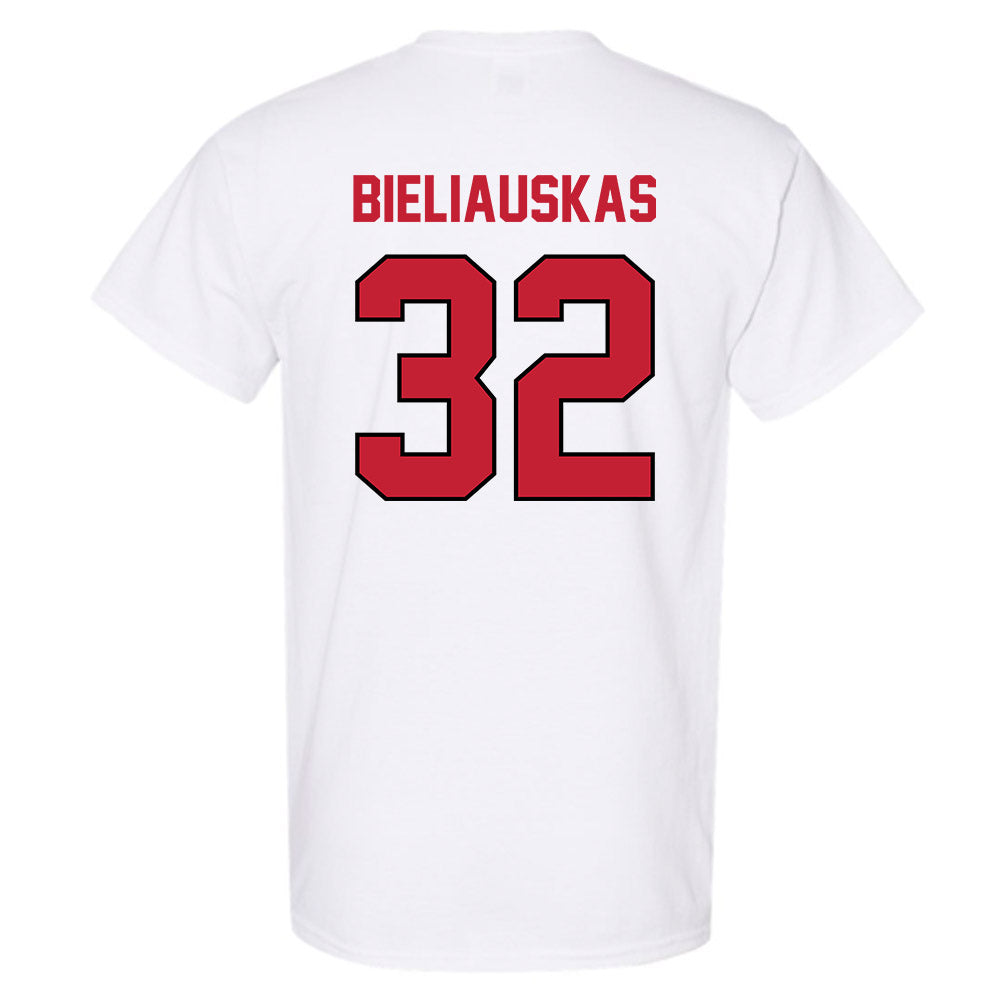 Wisconsin - NCAA Men's Basketball : Aleksas Bieliauskas - Classic Shersey T-Shirt-1