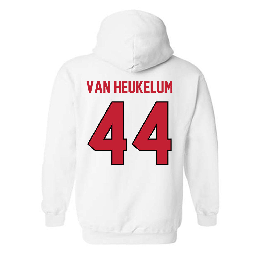 Wisconsin - NCAA Men's Soccer : Luke Van Heukelum - Classic Shersey Hooded Sweatshirt-1