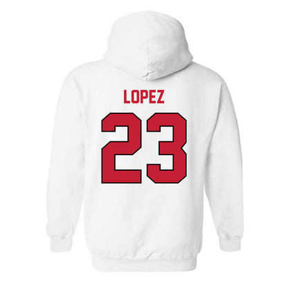 Wisconsin - NCAA Women's Volleyball : Grace Lopez - Classic Shersey Hooded Sweatshirt-1