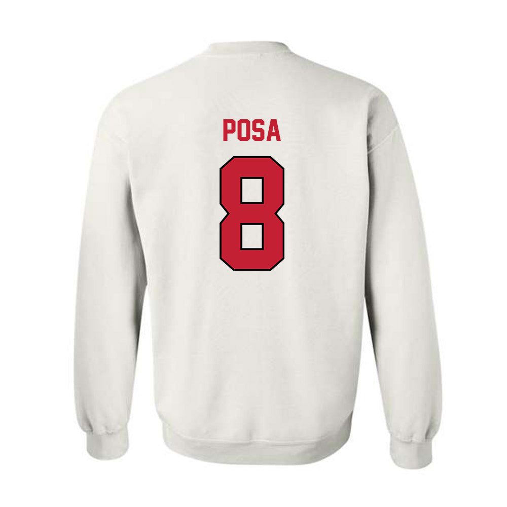 Wisconsin - NCAA Football : Mason Posa - Classic Shersey Crewneck Sweatshirt-1
