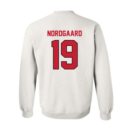 Wisconsin - NCAA Football : Langdon Nordgaard - Classic Shersey Crewneck Sweatshirt-1