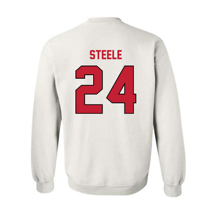 Wisconsin - NCAA Women's Basketball : Laci Steele - Classic Shersey Crewneck Sweatshirt-1