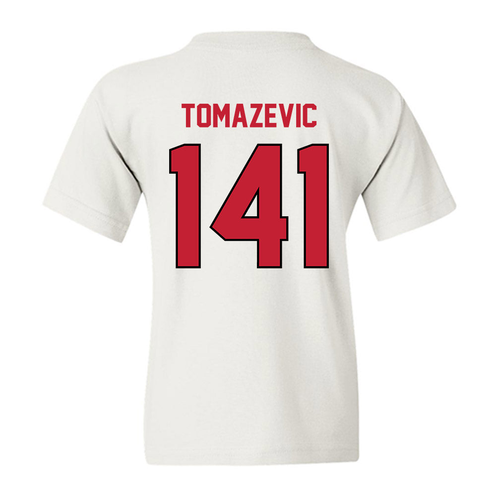 Wisconsin - NCAA Wrestling : Peter Tomazevic - Classic Shersey Youth T-Shirt-1
