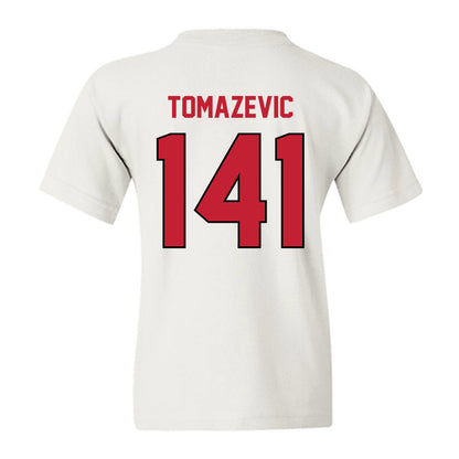 Wisconsin - NCAA Wrestling : Peter Tomazevic - Classic Shersey Youth T-Shirt-1