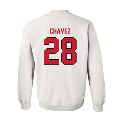 Wisconsin - NCAA Men's Soccer : Andrew Chavez - Classic Shersey Crewneck Sweatshirt-1