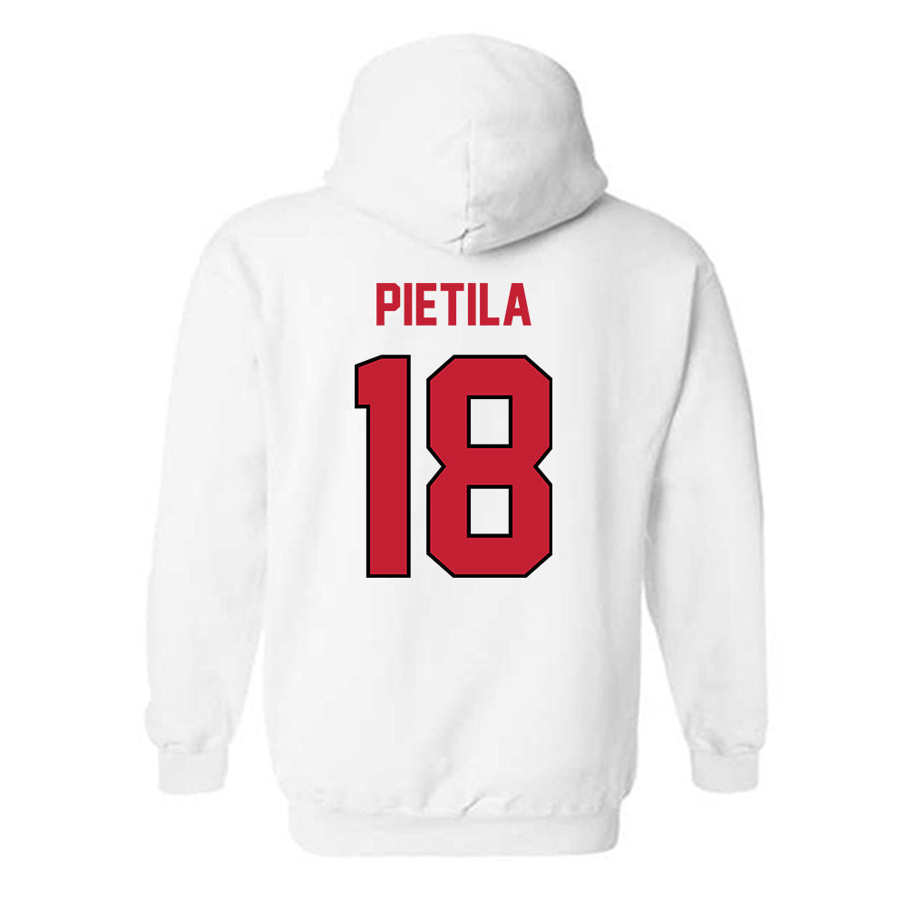 Wisconsin - NCAA Men's Ice Hockey : Adam Pietila - Classic Shersey Hooded Sweatshirt-1