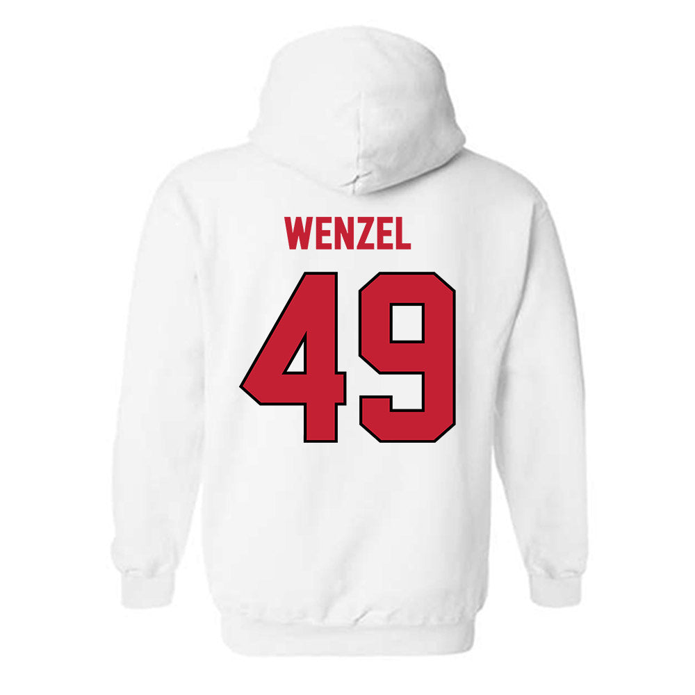 Wisconsin - NCAA Football : Ben Wenzel - Classic Shersey Hooded Sweatshirt-1