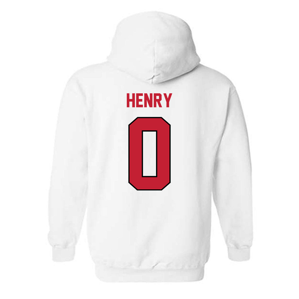 Wisconsin - NCAA Football : Tyrell Henry - Classic Shersey Hooded Sweatshirt-1