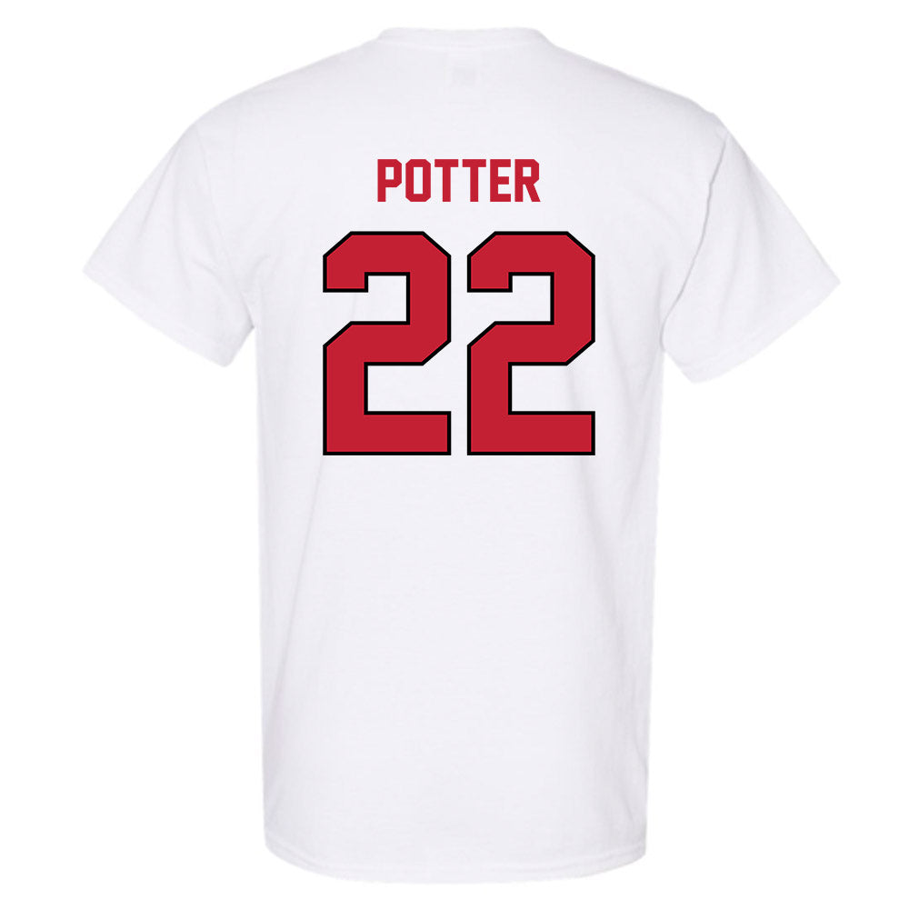 Wisconsin - NCAA Women's Ice Hockey : Laney Potter - Classic Shersey T-Shirt-1