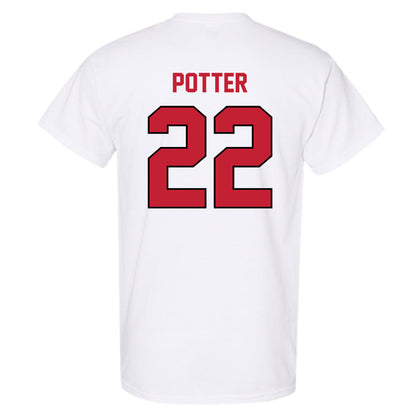 Wisconsin - NCAA Women's Ice Hockey : Laney Potter - Classic Shersey T-Shirt-1