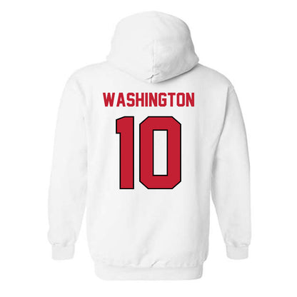 Wisconsin - NCAA Football : Jahmare Washington - Classic Shersey Hooded Sweatshirt-1