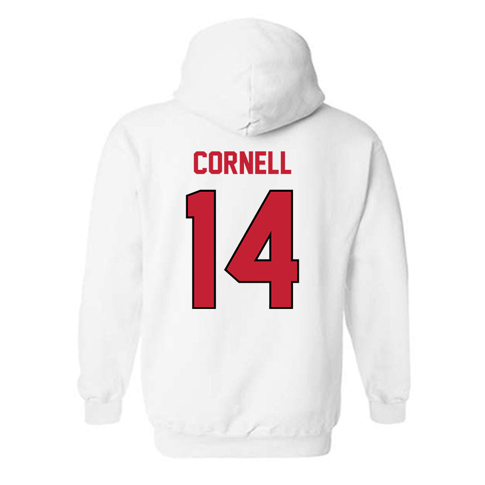 Wisconsin - NCAA Women's Soccer : Megan Cornell - Classic Shersey Hooded Sweatshirt-1