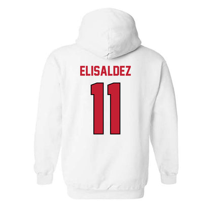 Wisconsin - NCAA Women's Basketball : Caia Elisaldez - Classic Shersey Hooded Sweatshirt-1