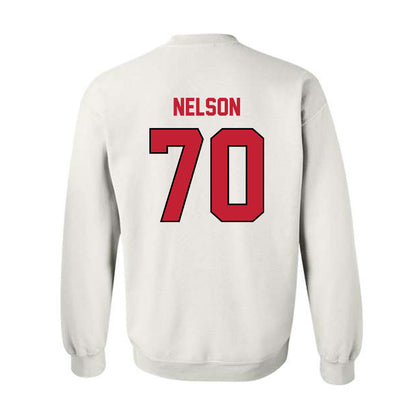 Wisconsin - NCAA Football : Barrett Nelson - Classic Shersey Crewneck Sweatshirt-1