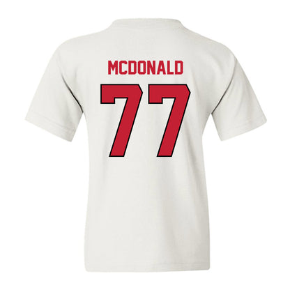 Wisconsin - NCAA Football : Will McDonald - Classic Shersey Youth T-Shirt-1