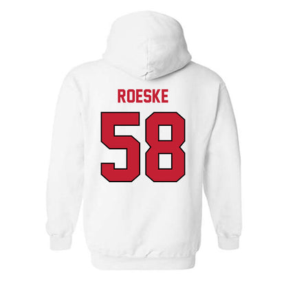 Wisconsin - NCAA Football : Michael Roeske - Classic Shersey Hooded Sweatshirt-1