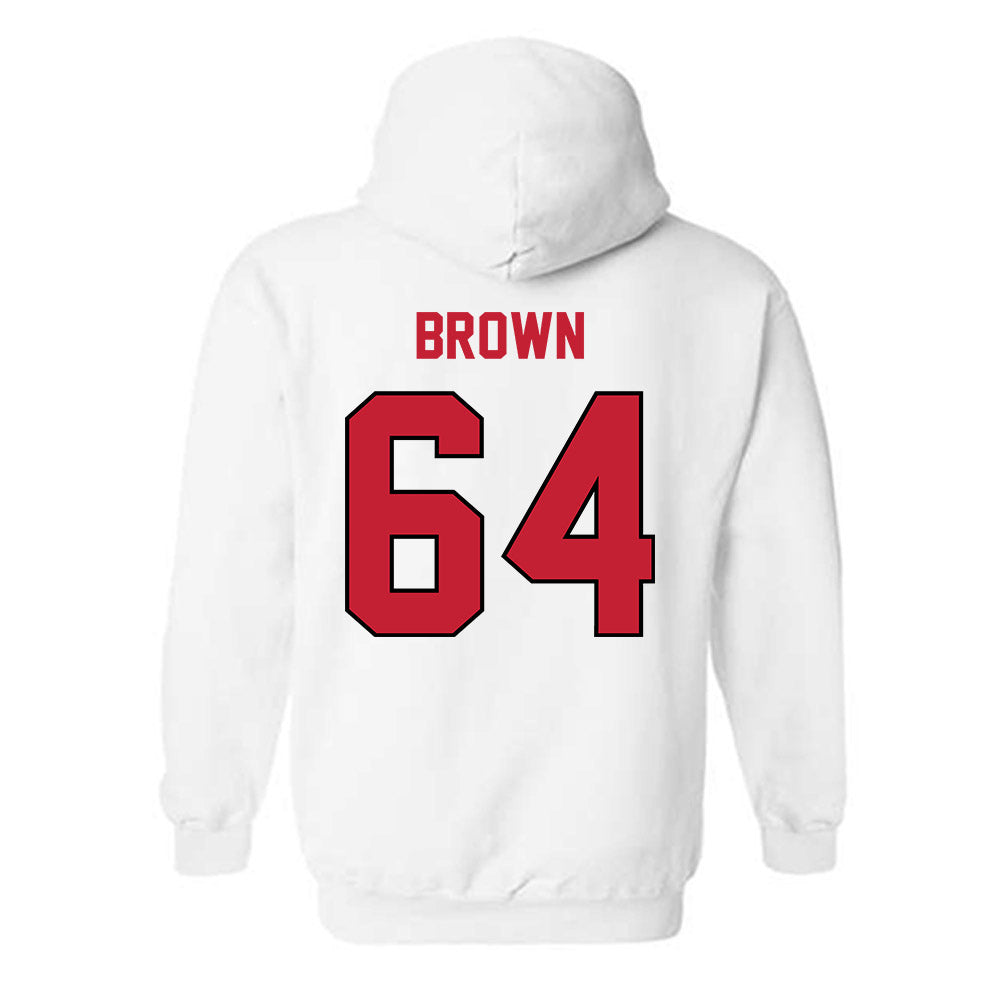 Wisconsin - NCAA Football : Evan Brown - Classic Shersey Hooded Sweatshirt-1
