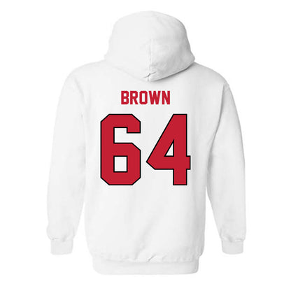 Wisconsin - NCAA Football : Evan Brown - Classic Shersey Hooded Sweatshirt-1