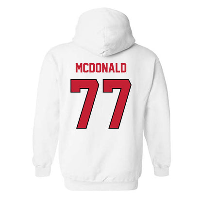 Wisconsin - NCAA Football : Will McDonald - Classic Shersey Hooded Sweatshirt-1