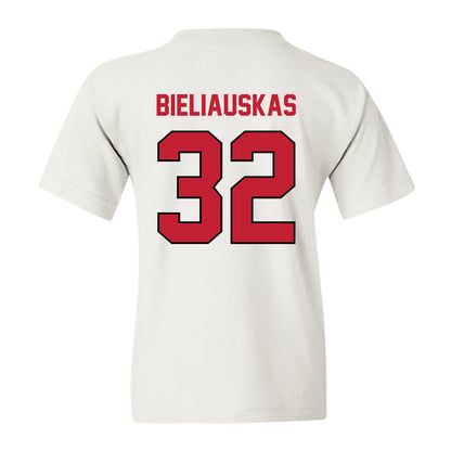 Wisconsin - NCAA Men's Basketball : Aleksas Bieliauskas - Classic Shersey Youth T-Shirt-1