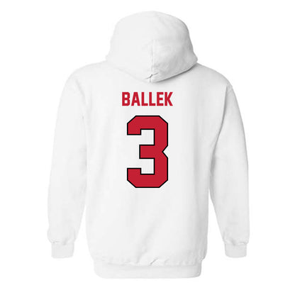 Wisconsin - NCAA Women's Soccer : Abby Ballek - Classic Shersey Hooded Sweatshirt-1