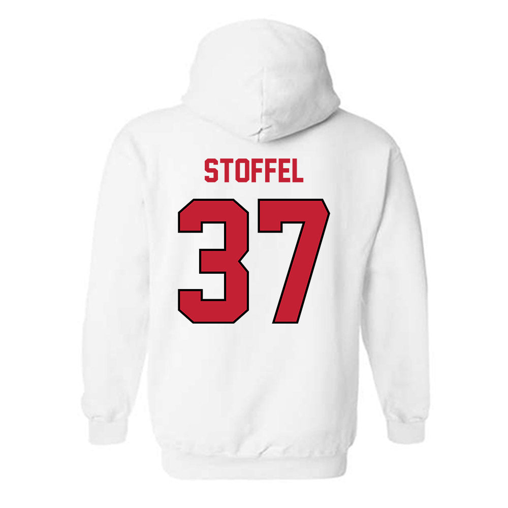 Wisconsin - NCAA Football : Treve Stoffel - Classic Shersey Hooded Sweatshirt-1