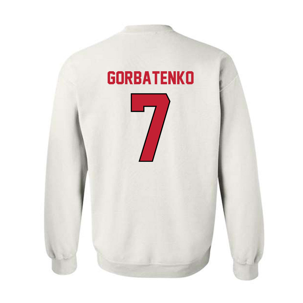 Wisconsin - NCAA Women's Ice Hockey : Kelly Gorbatenko - Classic Shersey Crewneck Sweatshirt-1
