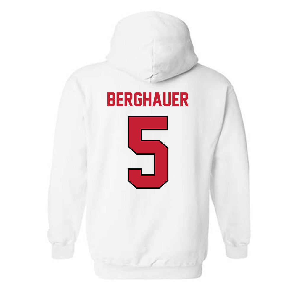 Wisconsin - NCAA Men's Soccer : Ryan Berghauer - Classic Shersey Hooded Sweatshirt-1