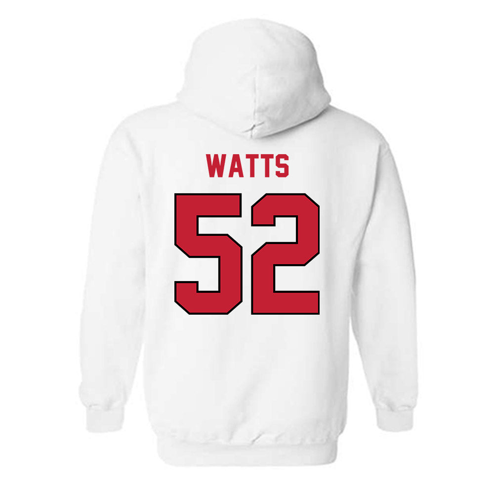 Wisconsin - NCAA Football : Hardy Watts - Classic Shersey Hooded Sweatshirt-1