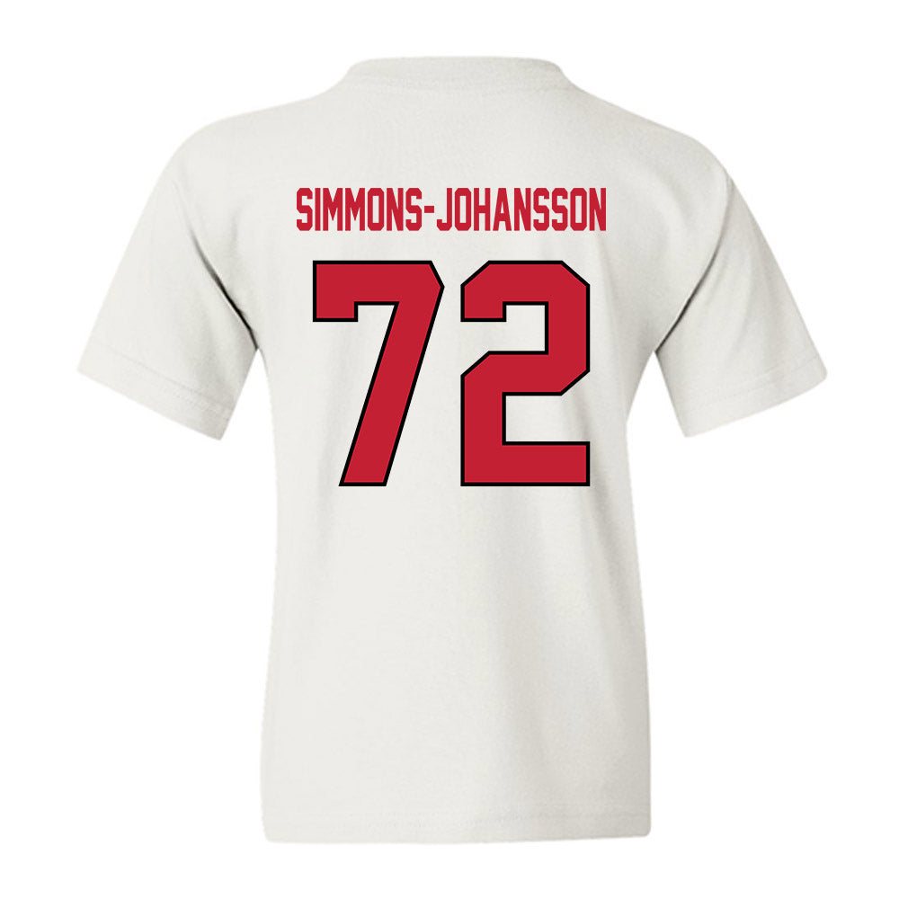 Wisconsin - NCAA Football : Lucas Simmons-Johansson - Classic Shersey Youth T-Shirt-1