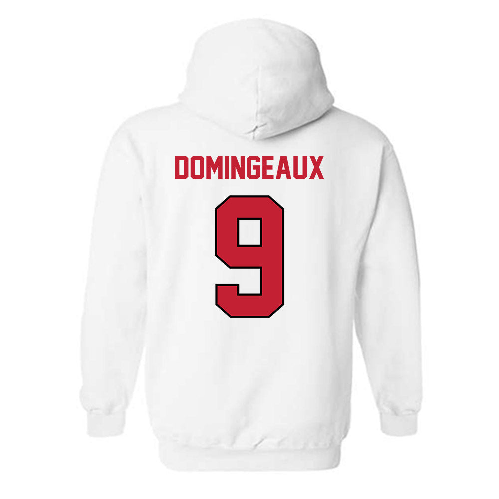 Wisconsin - NCAA Football : Jaylon Domingeaux - Classic Shersey Hooded Sweatshirt-1