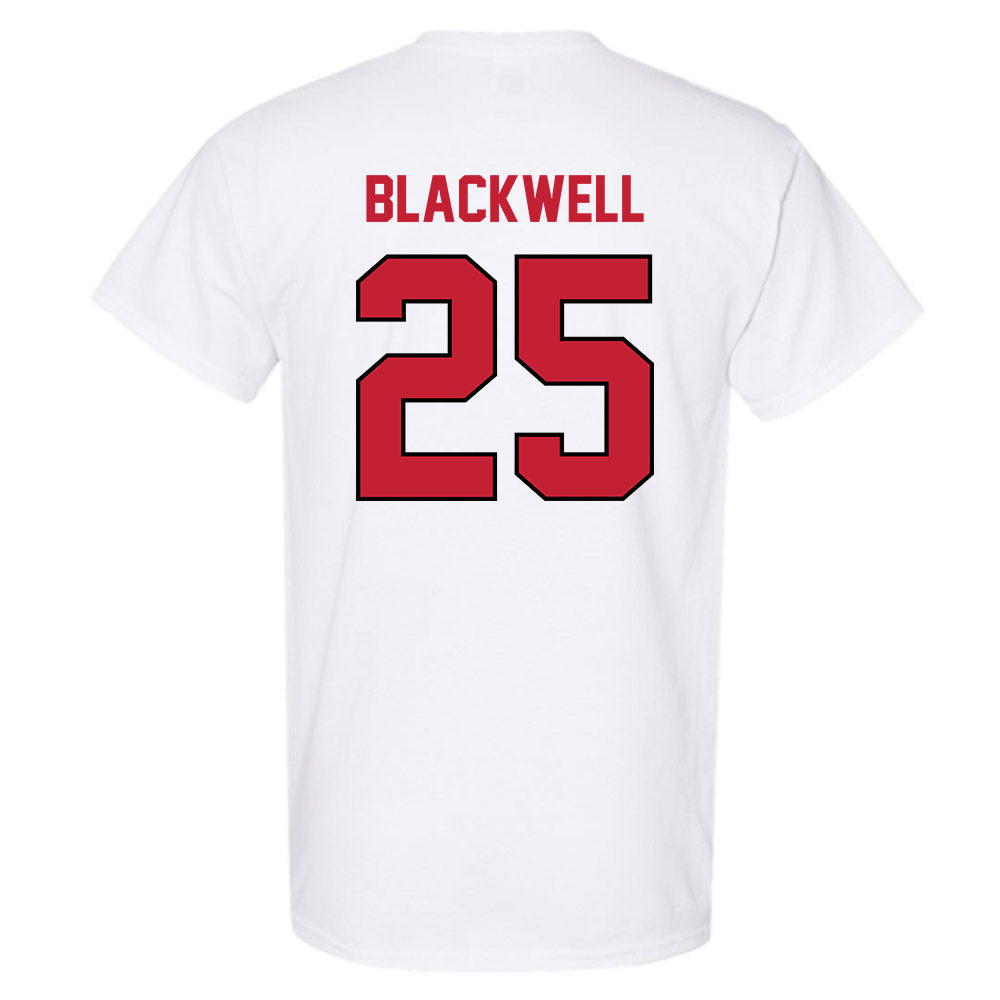 Wisconsin - NCAA Men's Basketball : John Blackwell - Classic Shersey T-Shirt-1