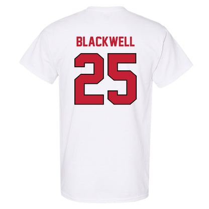 Wisconsin - NCAA Men's Basketball : John Blackwell - Classic Shersey T-Shirt-1