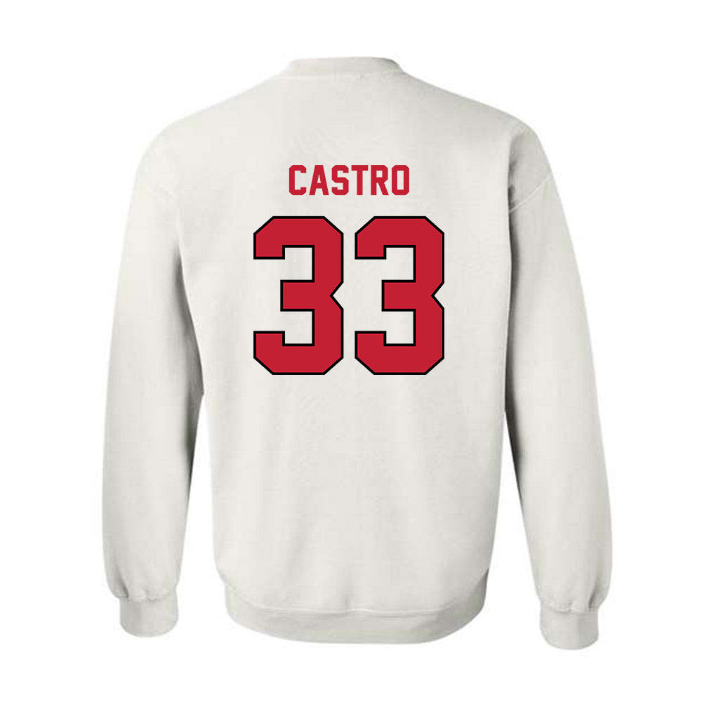 Wisconsin - NCAA Men's Ice Hockey : Anton castro - Classic Shersey Crewneck Sweatshirt-1