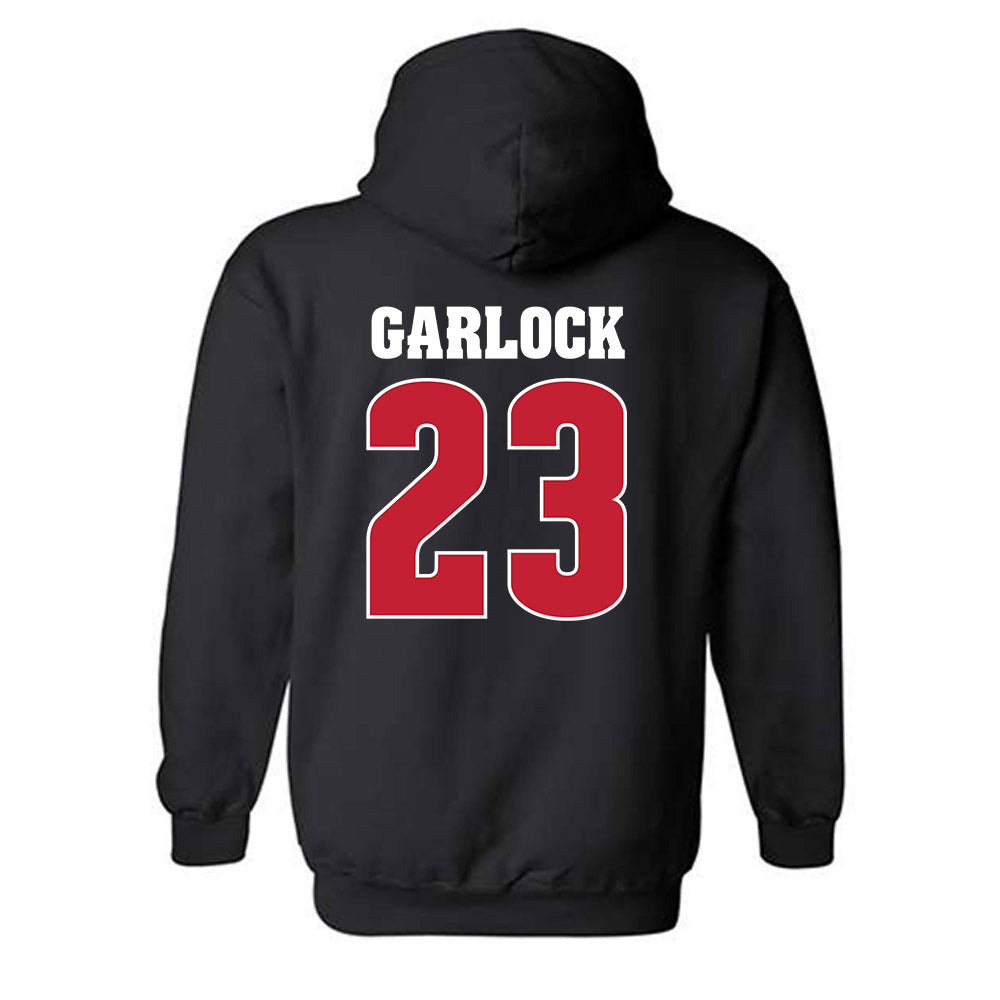 Wisconsin - NCAA Men's Basketball : Will Garlock - Classic Shersey Hooded Sweatshirt-1