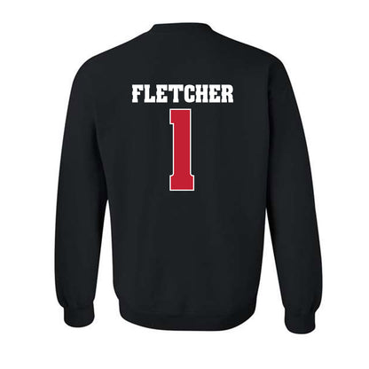 Wisconsin - NCAA Football : Eric Fletcher - Classic Shersey Crewneck Sweatshirt-1