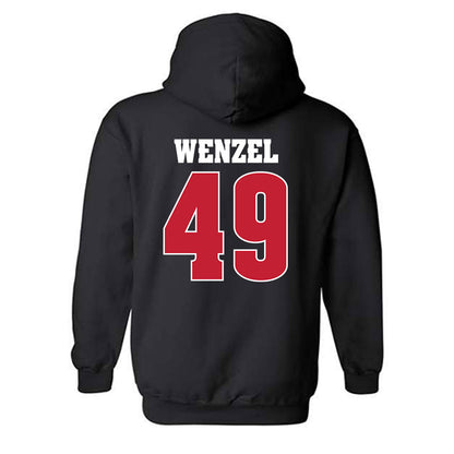 Wisconsin - NCAA Football : Ben Wenzel - Classic Shersey Hooded Sweatshirt-1
