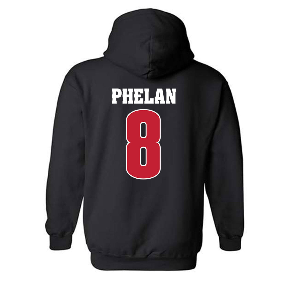 Wisconsin - NCAA Men's Ice Hockey : Jack Phelan - Classic Shersey Hooded Sweatshirt-1