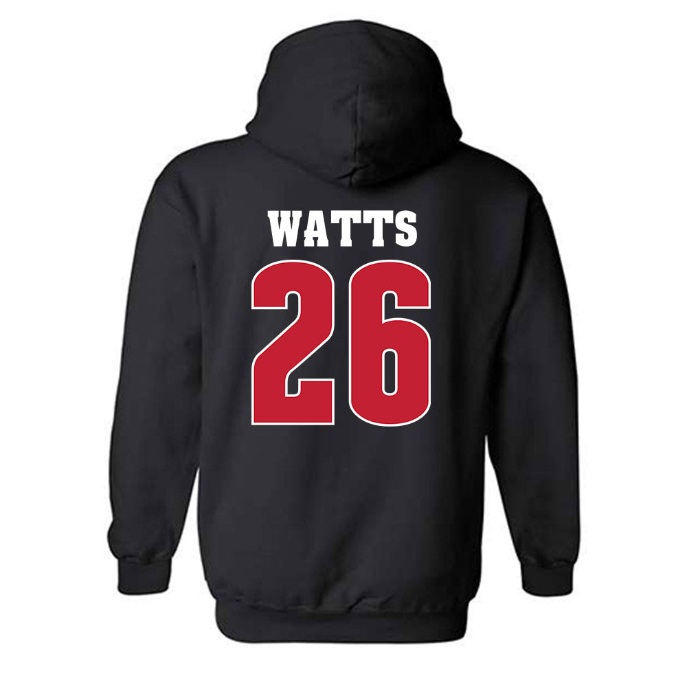 Wisconsin - NCAA Football : Kahni Watts - Classic Shersey Hooded Sweatshirt-1
